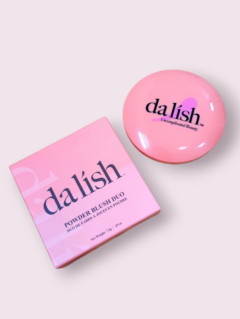 NIB DA LISH Powder Blush Duo In Peachy Keen Vegan Cruelty Free New